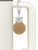 Acrylic 1 1/8" Disc Gold-tone - Bow Charm Accessory for Tumblers and Thermal Cups