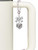 Silver Plated Chinese Symbol Happiness Square Spinner - Bow Charm Accessory for Tumblers and Thermal Cups