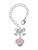Pink Faceted Glass Spinner - Bow Charm Accessory for Tumblers and Thermal Cups