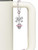 Silver Plated Crystal Pink Spinner - Bow Charm Accessory for Tumblers and Thermal Cups