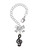Silver Plated Black Clef - Bow Charm Accessory for Tumblers and Thermal Cups