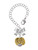 Gold-tone Large Rope with Cross Spinner - Bow Charm Accessory for Tumblers and Thermal Cups