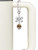 Gold-tone Wide Translucent Tiger Print Spinner - Bow Charm Accessory for Tumblers and Thermal Cups