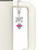 Silver Plated Crystal Hot Pink Spinner - Bow Charm Accessory for Tumblers and Thermal Cups