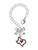 Silver Plated Open Rope Texas with Red Heart - Bow Charm Accessory for Tumblers and Thermal Cups