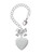 Silver Plated Heart Locket - Bow Charm Accessory for Tumblers and Thermal Cups