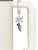 Silver Plated Purple Running Shoe - Bow Charm Accessory for Tumblers and Thermal Cups