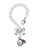 Silver Plated Penguin with Scarf - Bow Charm Accessory for Tumblers and Thermal Cups