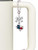 Silver Plated Texas Outline with Flag - Bow Charm Accessory for Tumblers and Thermal Cups