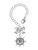 Silver Plated Antiqued Ship Wheel - Bow Charm Accessory for Tumblers and Thermal Cups