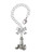 Silver Plated Antiqued Lighthouse - Bow Charm Accessory for Tumblers and Thermal Cups