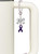 Silver Plated Purple Ribbon - Bow Charm Accessory for Tumblers and Thermal Cups