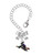 Silver Plated Flying Witch - Bow Charm Accessory for Tumblers and Thermal Cups
