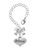 Silver Plated Large Believe with Ribbon Heart - Bow Charm Accessory for Tumblers and Thermal Cups