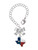 Silver Plated Texas with Rope Border - Bow Charm Accessory for Tumblers and Thermal Cups