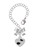 Silver Plated Music Note in Heart - Bow Charm Accessory for Tumblers and Thermal Cups