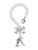 Silver Plated Gymnast Balance Beam - Bow Charm Accessory for Tumblers and Thermal Cups