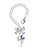 Silver Plated Small Fairy with Purple Wings - Bow Charm Accessory for Tumblers and Thermal Cups