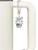 Silver Plated Large Yellow Jacket - Mascot - Bow Charm Accessory for Tumblers and Thermal Cups