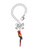 Silver Plated 3-D Enamel Parrot - Bow Charm Accessory for Tumblers and Thermal Cups