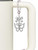 Silver Plated Large Open Butterfly - Bow Charm Accessory for Tumblers and Thermal Cups