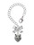 Silver Plated Wolf Head - Bow Charm Accessory for Tumblers and Thermal Cups