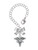 Silver Plated Nurse Caduceus - CNA - Bow Charm Accessory for Tumblers and Thermal Cups