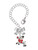 Silver Plated Reindeer with Red Crystal - Bow Charm Accessory for Tumblers and Thermal Cups