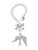 Silver Plated 3-D Dove - Bow Charm Accessory for Tumblers and Thermal Cups