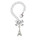 Silver Plated 3-D Eiffel Tower - Bow Charm Accessory for Tumblers and Thermal Cups