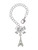 Silver Plated 3-D Eiffel Tower - Bow Charm Accessory for Tumblers and Thermal Cups