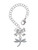 Silver Plated Small Dragonfly with Crystal - Bow Charm Accessory for Tumblers and Thermal Cups