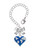 Silver Plated Enamel Earth Heart - Bow Charm Accessory for Tumblers and Thermal Cups