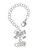 Silver Plated Gotta Cheer - Bow Charm Accessory for Tumblers and Thermal Cups