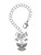 Silver Plated Small Angel with Heart - Bow Charm Accessory for Tumblers and Thermal Cups