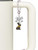 Silver Plated 3-D Chocolate Bunny - Bow Charm Accessory for Tumblers and Thermal Cups