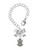 Silver Plated Small Angel - Bow Charm Accessory for Tumblers and Thermal Cups