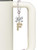 Gold-tone Crystal Initial - F - Bow Charm Accessory for Tumblers and Thermal Cups