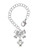 Silver Plated Mini Heart with Cutout - Bow Charm Accessory for Tumblers and Thermal Cups