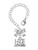 Silver Plated Live Love Lacrosse - Bow Charm Accessory for Tumblers and Thermal Cups