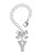 Silver Plated Crystal Initial - Y - Bow Charm Accessory for Tumblers and Thermal Cups
