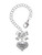 Silver Plated Follow Your Heart - Bow Charm Accessory for Tumblers and Thermal Cups