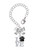 Silver Plated Love with Black Paw - Bow Charm Accessory for Tumblers and Thermal Cups