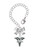 Silver Plated Nurse Caduceus - LVN - Bow Charm Accessory for Tumblers and Thermal Cups