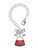 Silver Plated Red Purse - Bow Charm Accessory for Tumblers and Thermal Cups