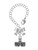 Silver Plated 3-D ''Carpe Diem'' Stamp - Bow Charm Accessory for Tumblers and Thermal Cups