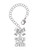 Silver Plated Medium ''Peace Love Cheer'' - Bow Charm Accessory for Tumblers and Thermal Cups