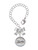 Silver Plated Faith - Round Seal - Bow Charm Accessory for Tumblers and Thermal Cups