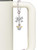 Two-tone Snowman with Crystal Buttons - Bow Charm Accessory for Tumblers and Thermal Cups