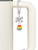 Silver Plated 3-D Enamel Candy Corn - Bow Charm Accessory for Tumblers and Thermal Cups